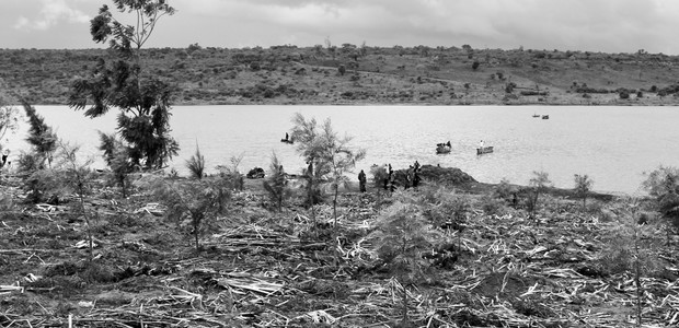 A project site of Lake Cyohoha ecosystem recovery programme on October 13, 2015. (photo: Green Fund Rwanda)
