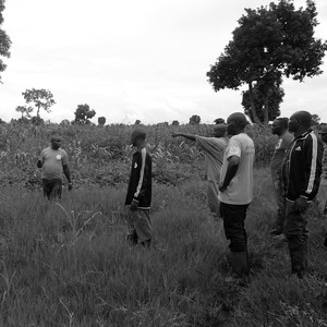 Members of an agricultural group visit the site of a recent abduction near Gisigari. (photo: The Niles | Tuver Wundi)